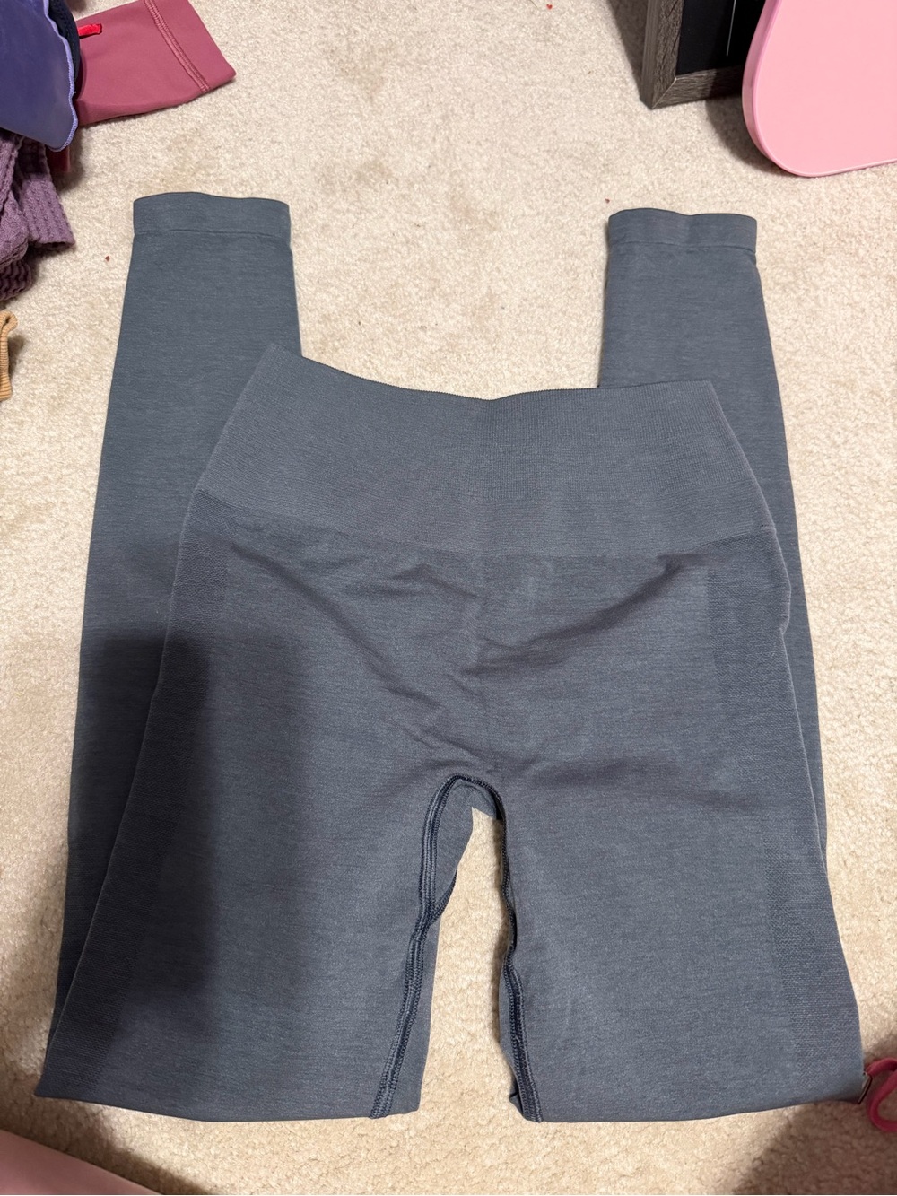 Alphalete Charcoal Gray High-Waist Seamless Leggings